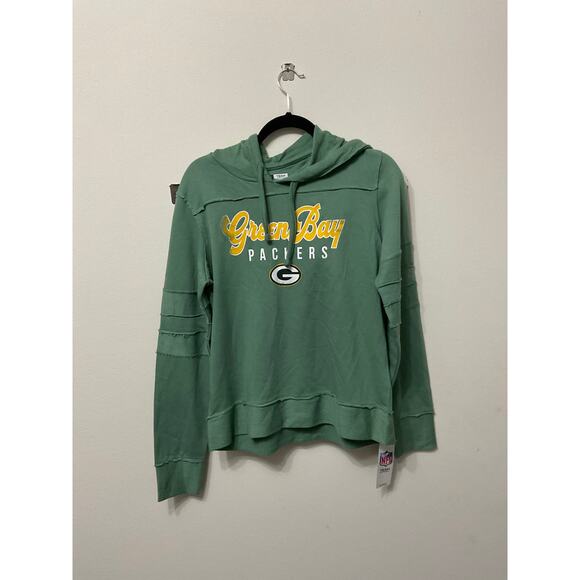 NWT Women's NFL Green Bay Packers Hooded Sweatshirt Sz M - Picture 1 of 4